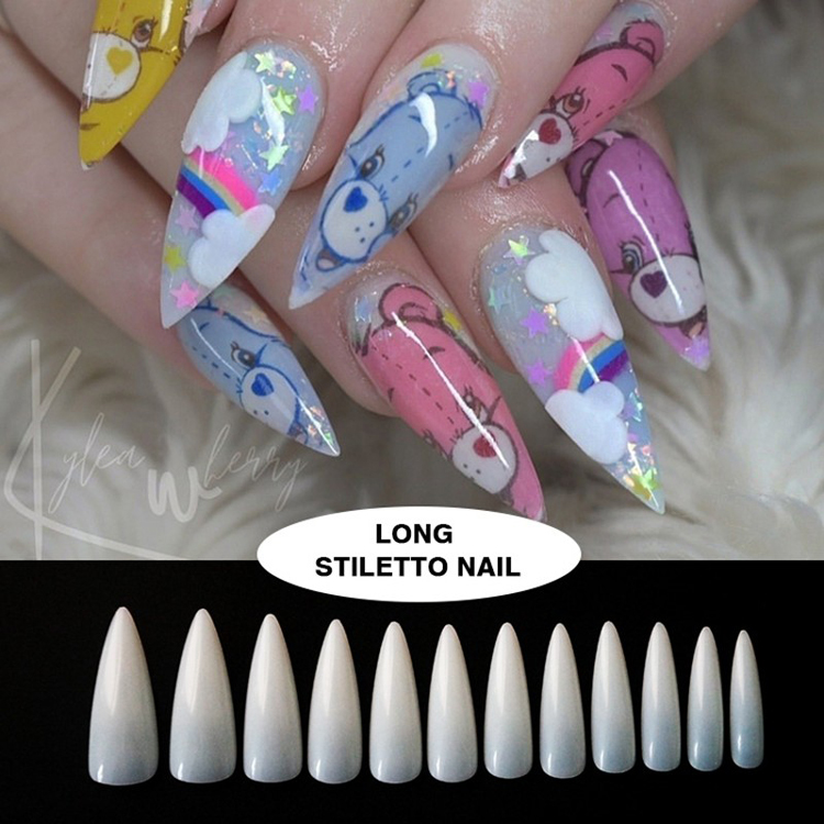 Natural Long Stiletto Nails Artificial Nails Supplier From Newair