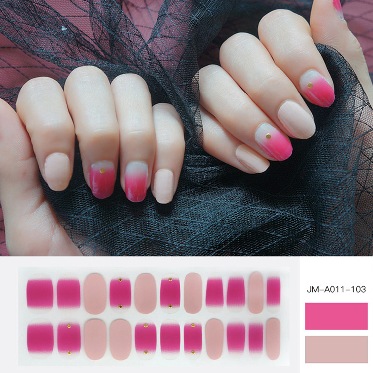 Ombre Rose Nail Strips