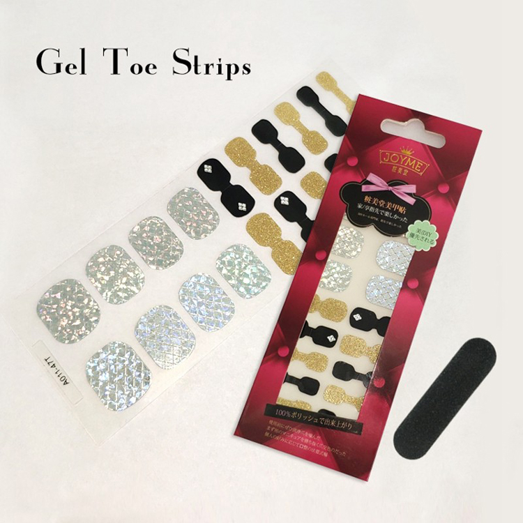 Gel Toe Strips Imported Material Chrome Sticker Mabufacturer Black And Gold