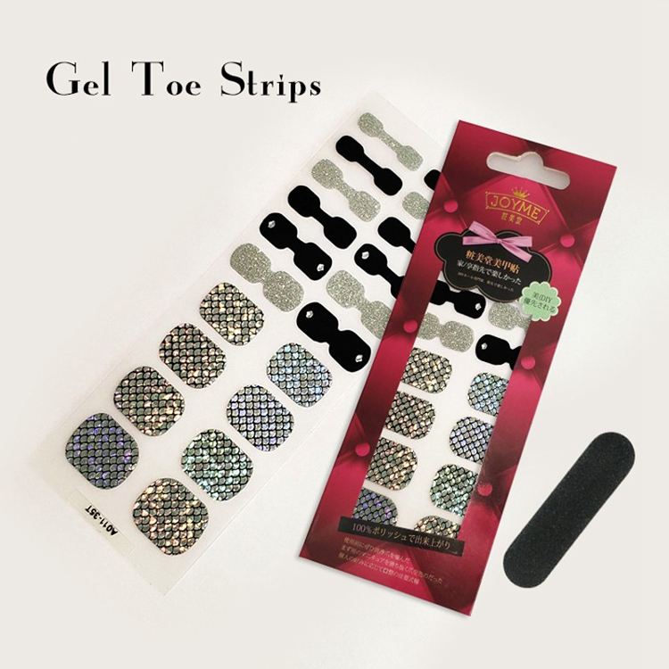 OEM Custom Nail Stickers Gel Toe Nail Polish Strips