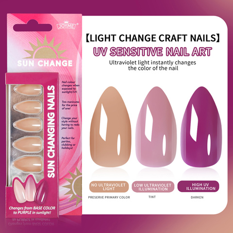 Sun Change Color Stiletto Nail Tips